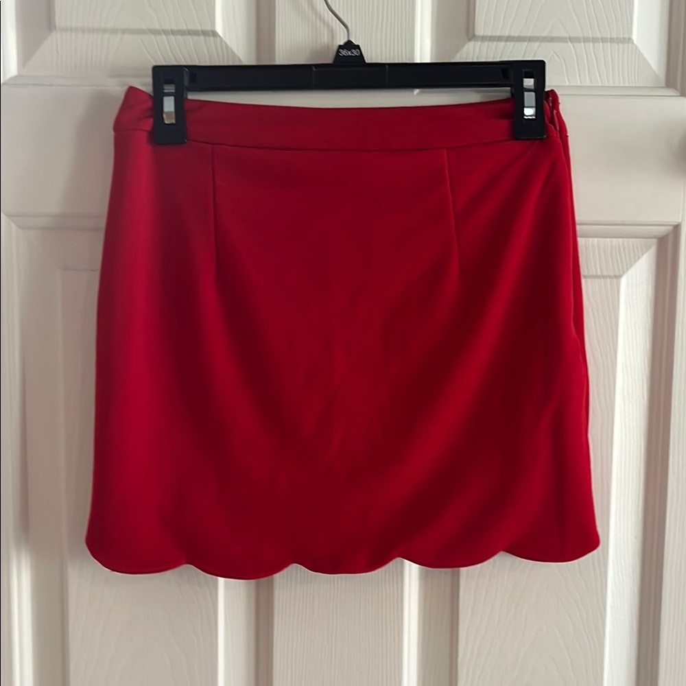 Tobi Red Mini Pencil Skirt Cocktail